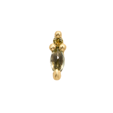 Green Ray Stud Earring - 12089